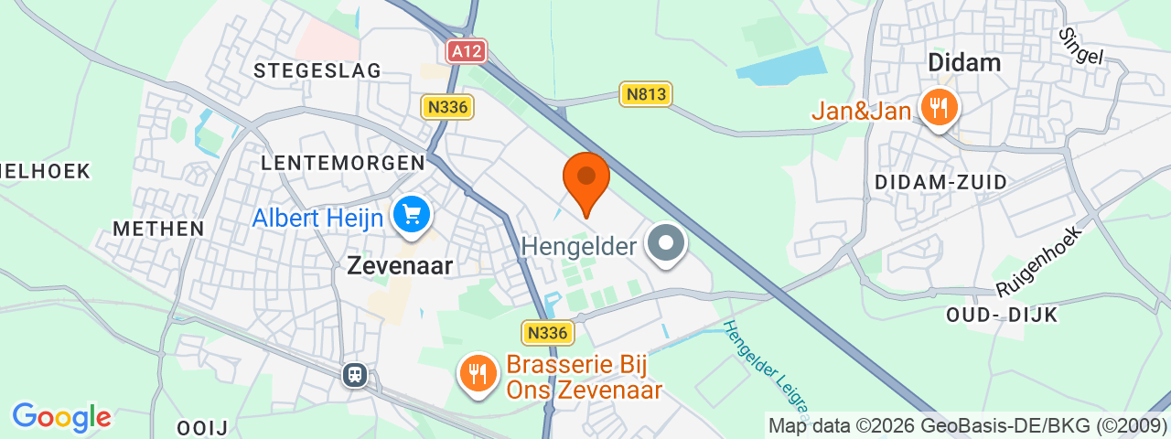 Map preview for Zevenaar