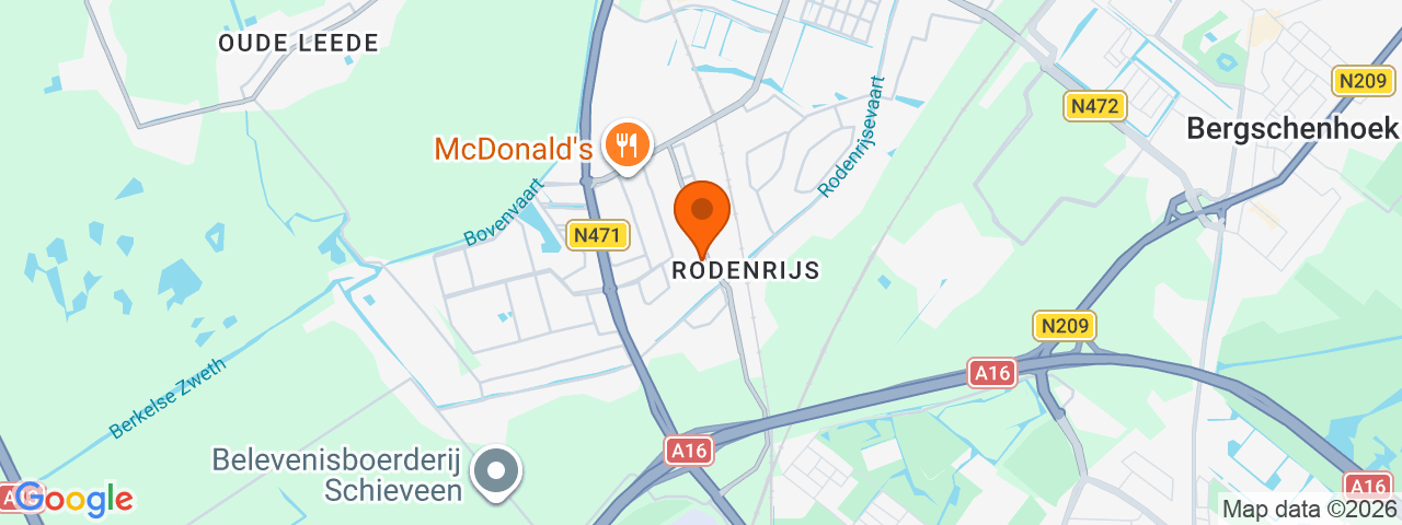 Map preview for Berkel en Rodenrijs - Industrieweg