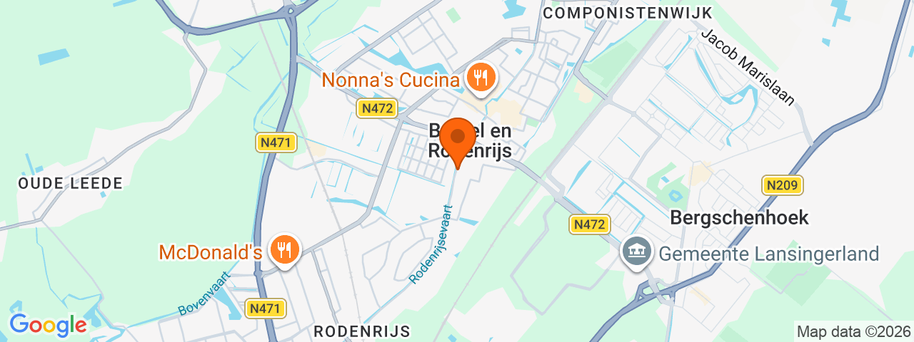 Map preview for Berkel en Rodenrijs