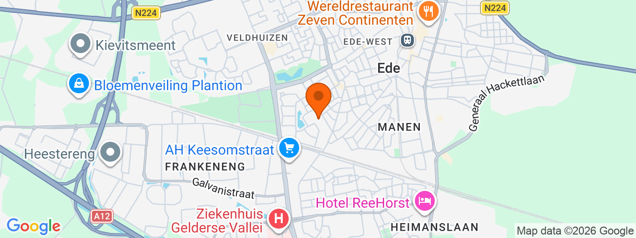 Map preview for Ede Klaphekweg