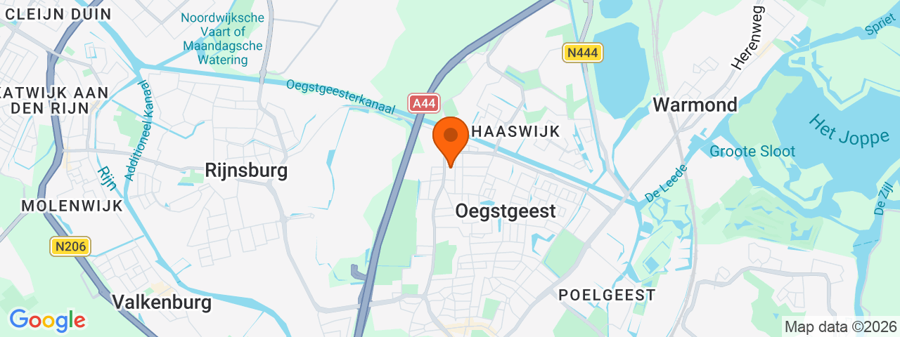 Map preview for Oegstgeest