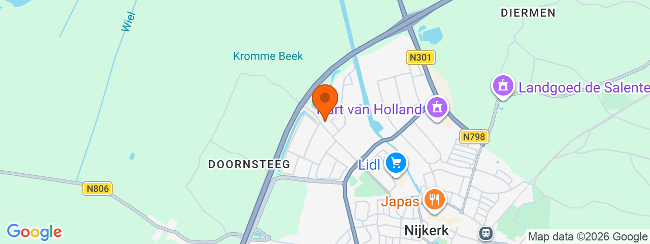 Map preview for Nijkerk
