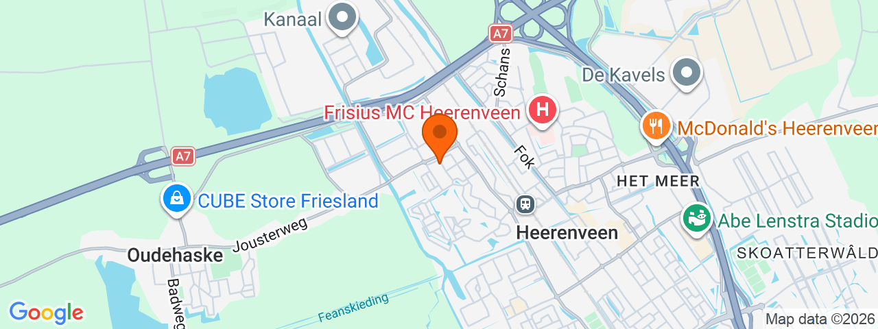 Map preview for Heerenveen